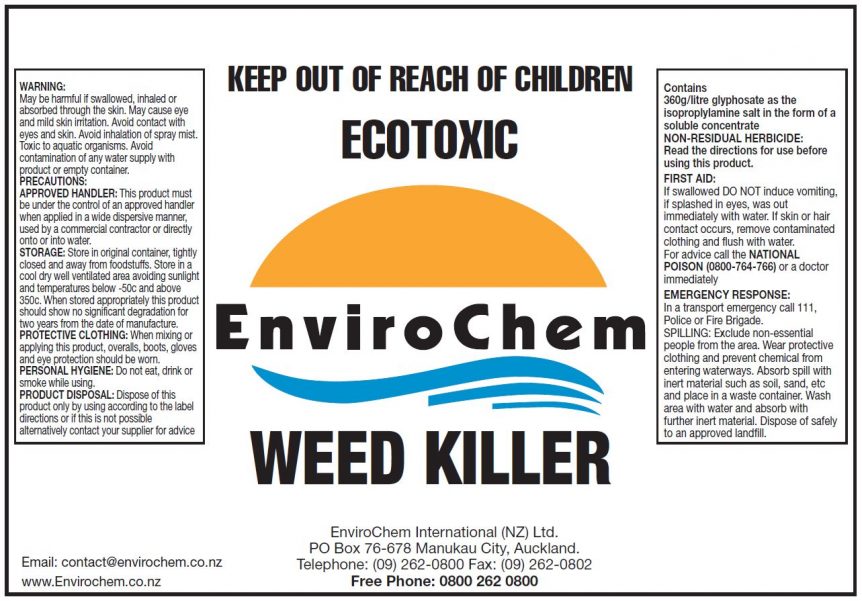 Weed Killer (Chemical) Enviro Chem